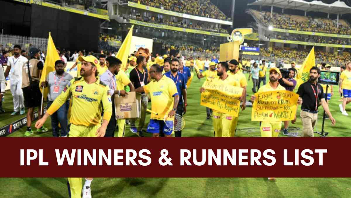 ipl winners list