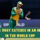 Top 10: Fielders with Most Catches in an Innings in T20 World Cup