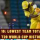 Top 10: Lowest Team Totals in T20 World Cup History