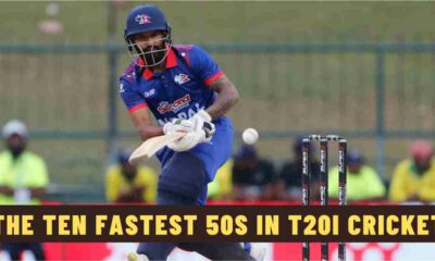 The Ten Fastest 50s in T20I Cricket