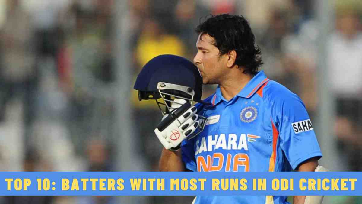 Top 10: Batters with Most Runs in ODI Cricket