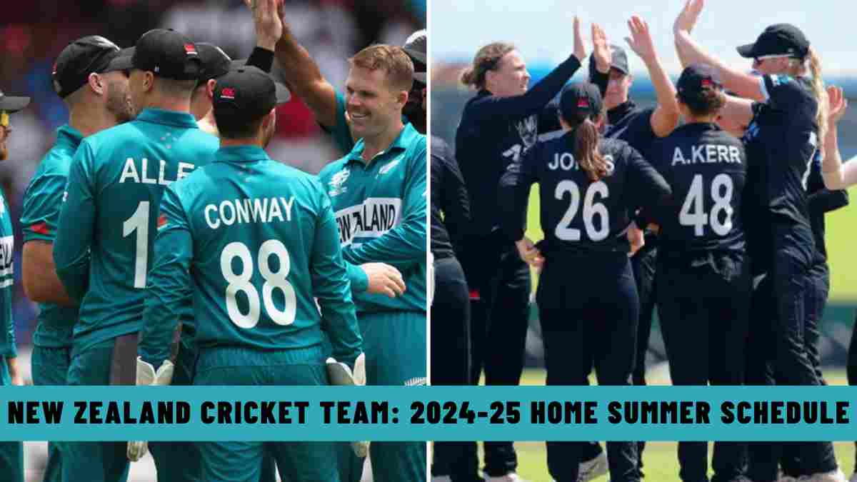 New Zealand Cricket Team: 2024-25 Home Summer Schedule