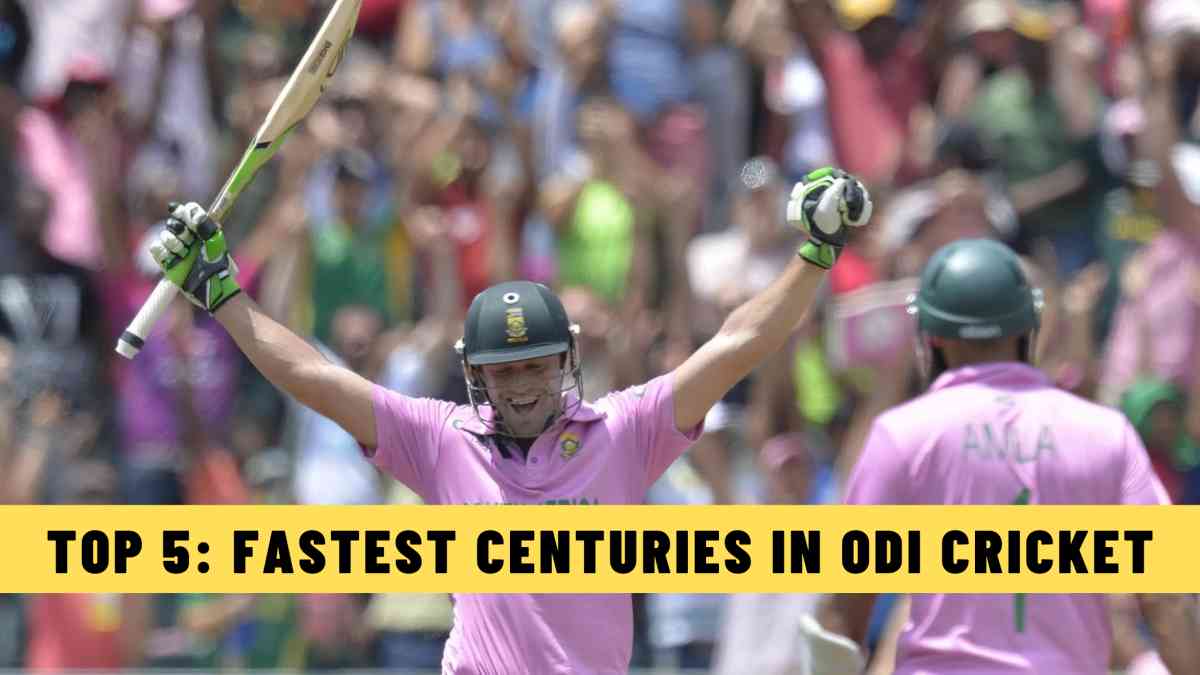 Top 5: Fastest Centuries in ODI Cricket