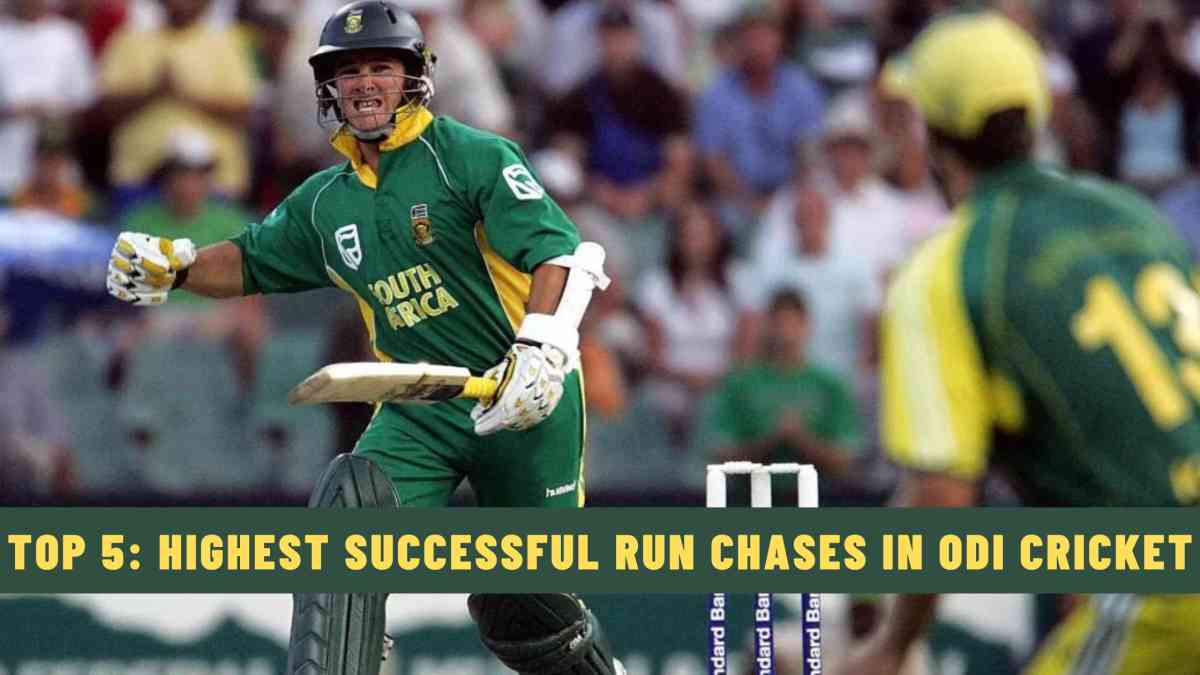 Top 5: Highest Successful Run Chases in ODI Cricket