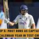 Top 5: Most Runs as Captain in a Calendar Year in Test Cricket