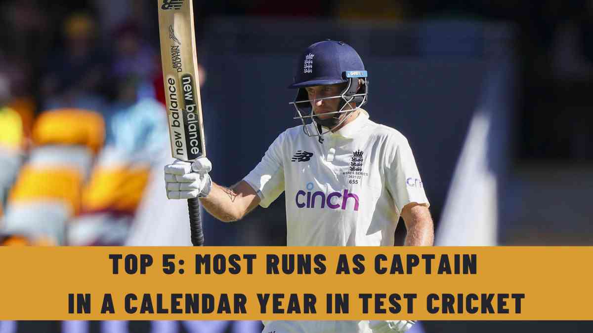 Top 5: Most Runs as Captain in a Calendar Year in Test Cricket