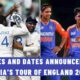 Venues and Dates Announced for India’s Tour of England 2025