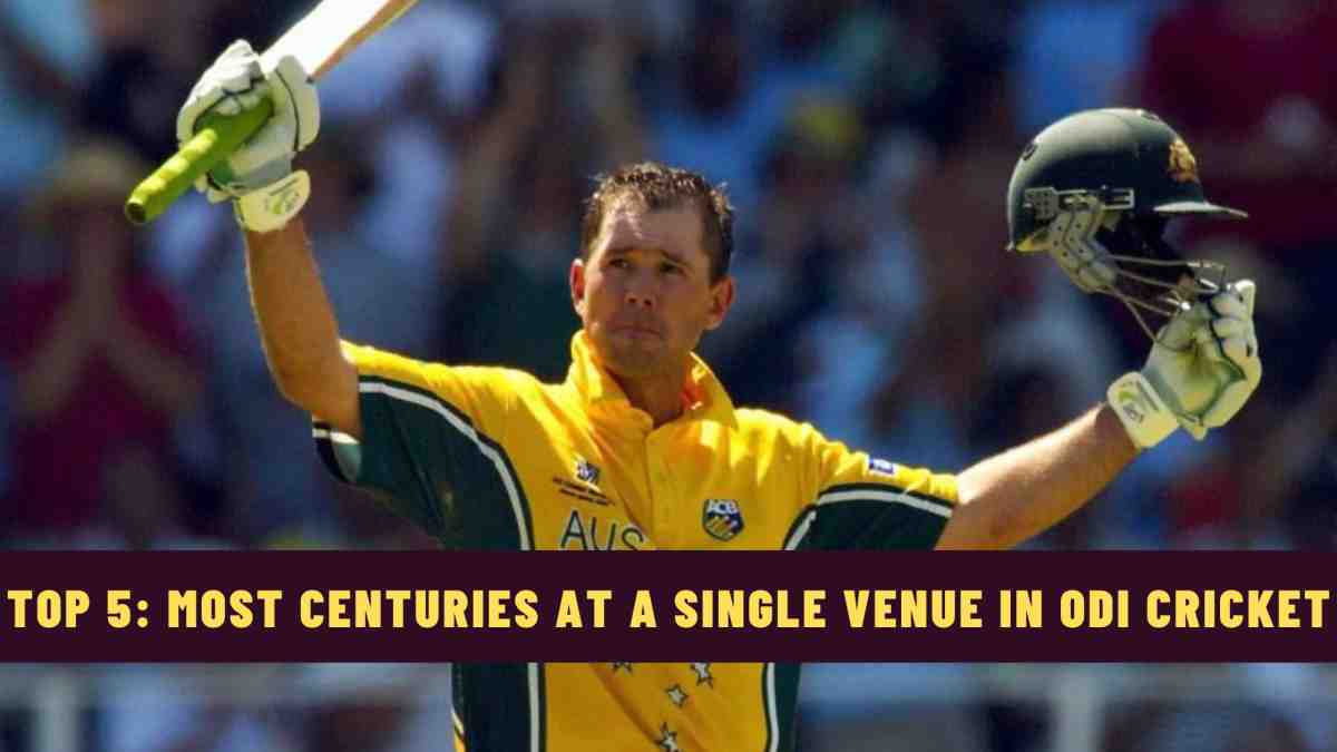 Top 5: Batters with Most Centuries at a Single Venue in ODI Cricket