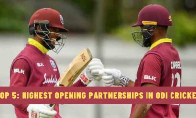 Top 5: Highest Opening Partnerships in ODI Cricket