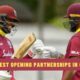 Top 5: Highest Opening Partnerships in ODI Cricket