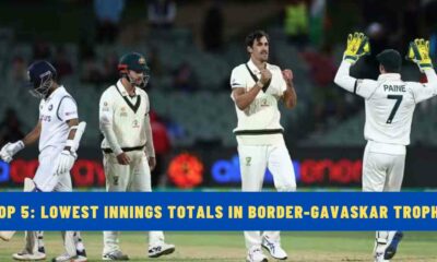 Top 5: Lowest Innings Totals in Border-Gavaskar Trophy